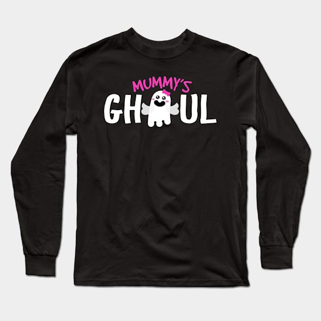 Mummy's Ghoul Cute Ghost For Halloween Long Sleeve T-Shirt by BUBLTEES